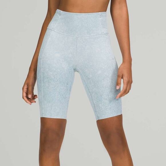 Lululemon Fast and Free Short 10" City Grit White Blue Fog - Picture 3 of 7